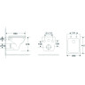 Подвесной унитаз TERMINUS НОТО 550х350 белый 04W50X35W